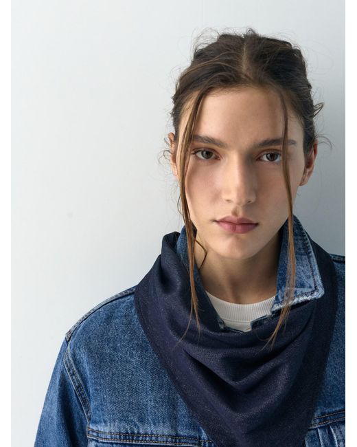 Pull&Bear Blue Tuch