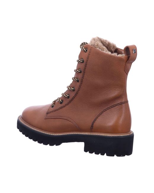 Paul Green Brown Schnürstiefelette
