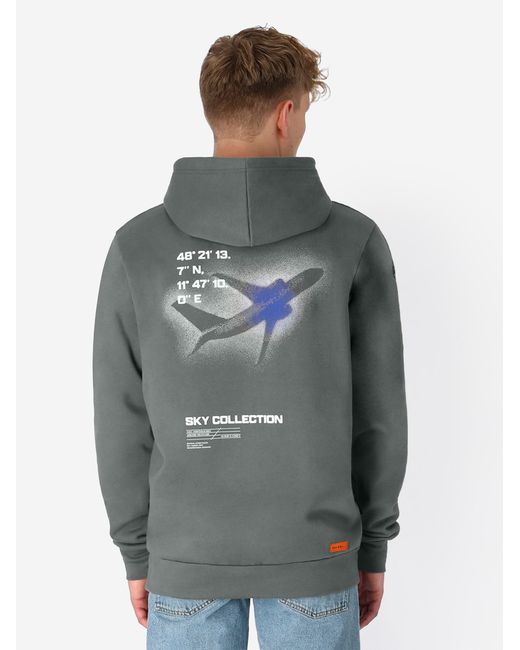 Spitzbub Pullover Flight in Gray für Herren