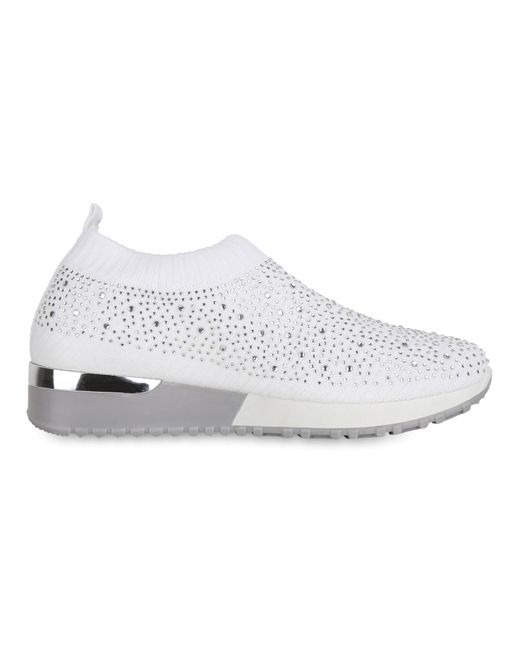 VAN HILL White Slip Ons 'Penelope'