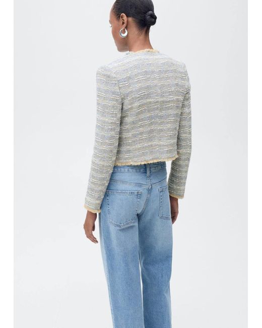 Mango White Jacke 'Salt'