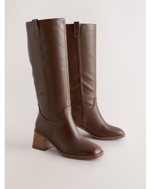 Next Brown Stiefel