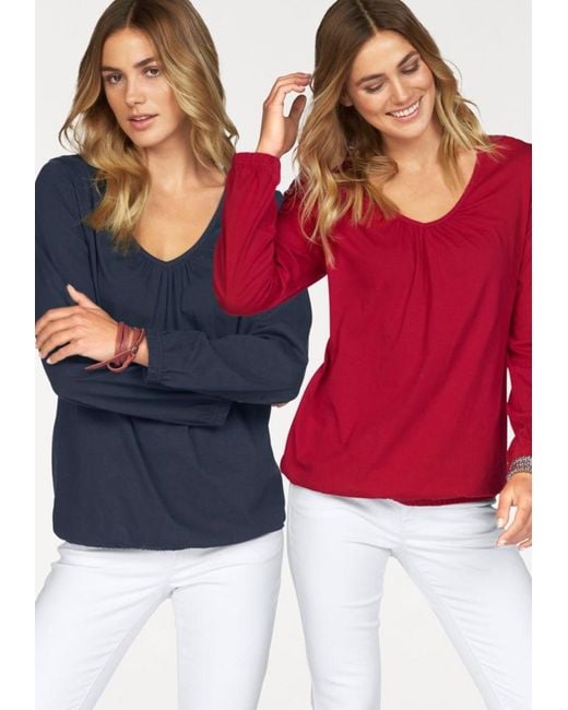Flashlights Red Langarmshirt
