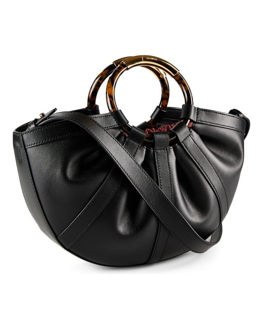 Coccinelle Black Shopper Shell, Leder