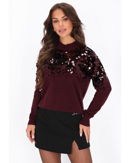 faina Red Pullover