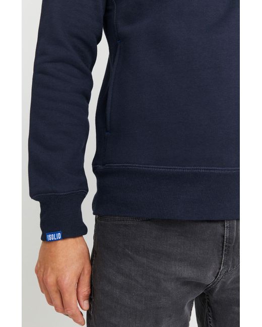 Solid Sweatshirt in Blue für Herren