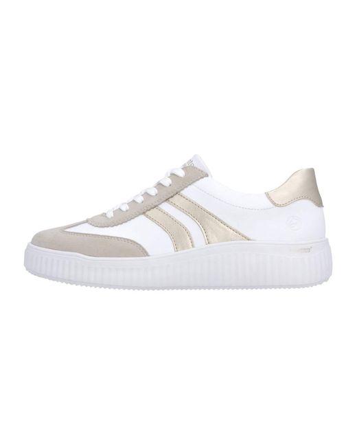 Remonte White Sneaker Low Basic