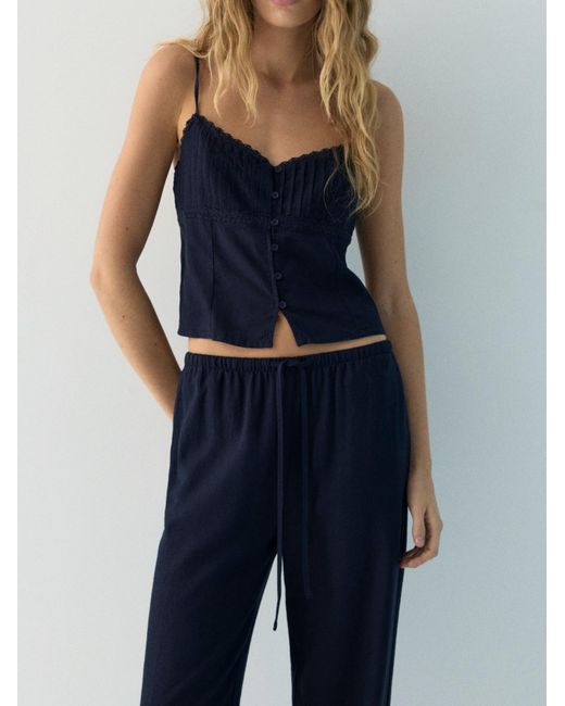 Pull&Bear Blue Hose Pacific