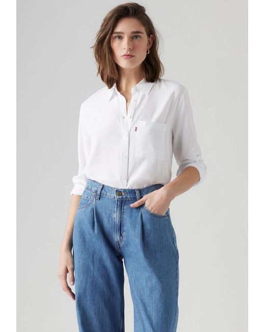 Levi's White Levis Bluse