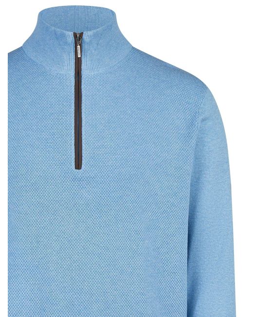 Redmond Pullover Basic in Blue für Herren