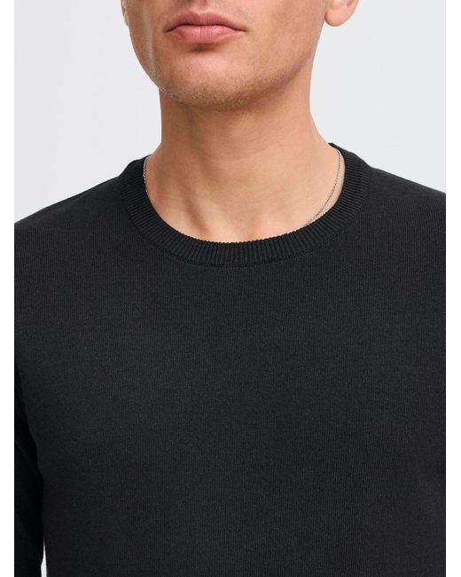 Solid Strickpullover Sdakant in Black für Herren