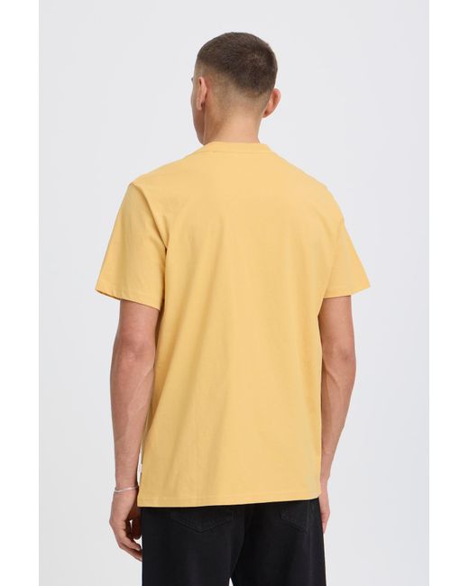 Solid Rundhalsshirt Sdubert in Yellow für Herren