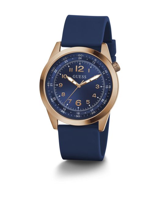 Guess Analoguhr Max in Blue für Herren
