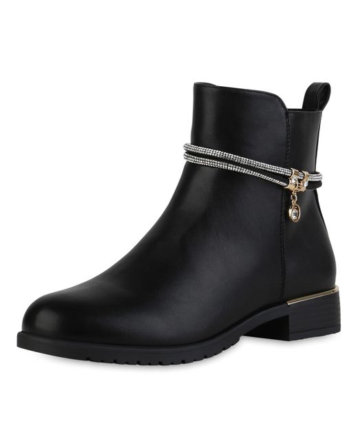 VAN HILL Black Stiefelette 'Andrea'