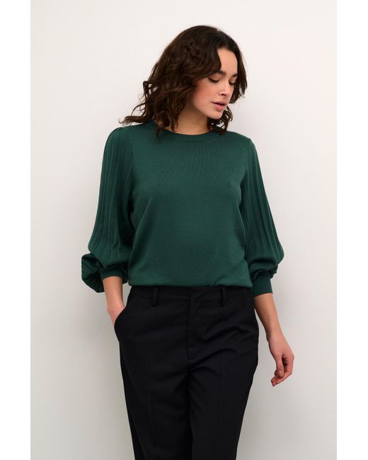 Kaffe Green Pullover Kalone
