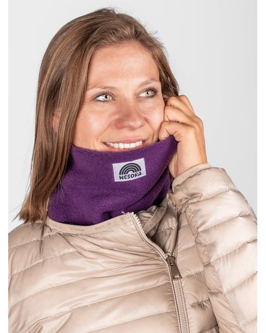 WESORA GmbH Purple Schlauchschal Fleece Neckwarmer