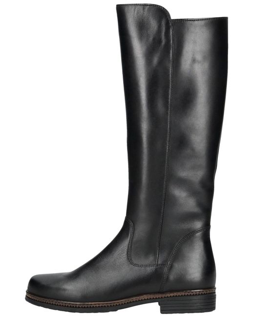 Gabor Black Leder/Textil Stiefel