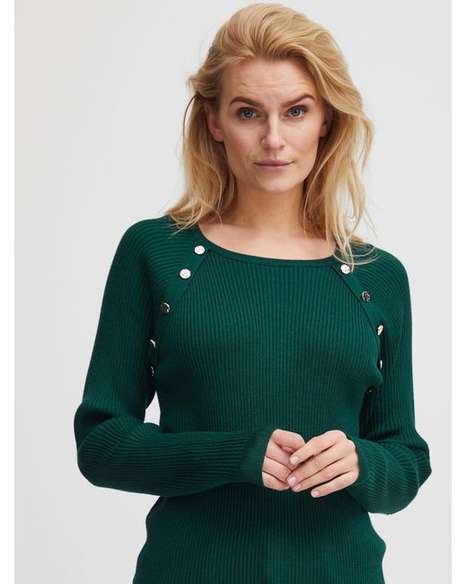 Pulz Green Pullover Sara