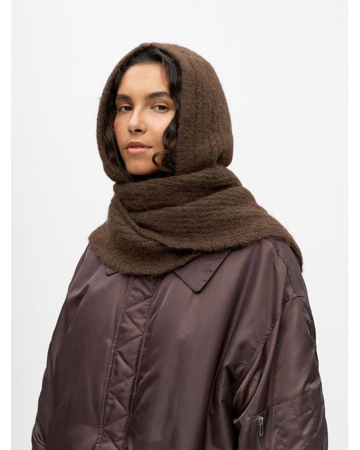Object Brown Balaclava Mit Schal