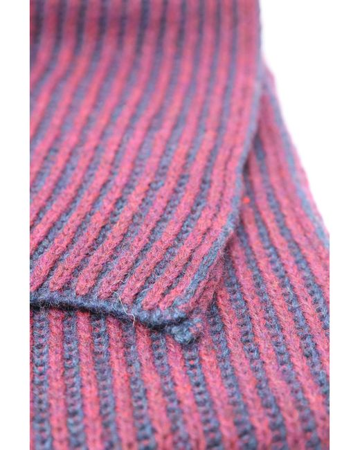 REAL GUYS Grobstrickschal, Robust Und Weich in Purple für Herren