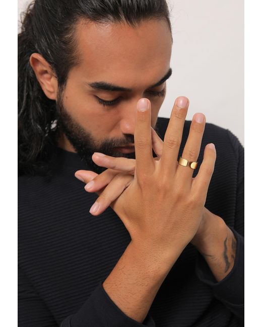Kuzzoi Ring in Metallic für Herren