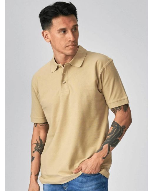 TeeShoppen Polo Shirt Basic Polo in Natural für Herren
