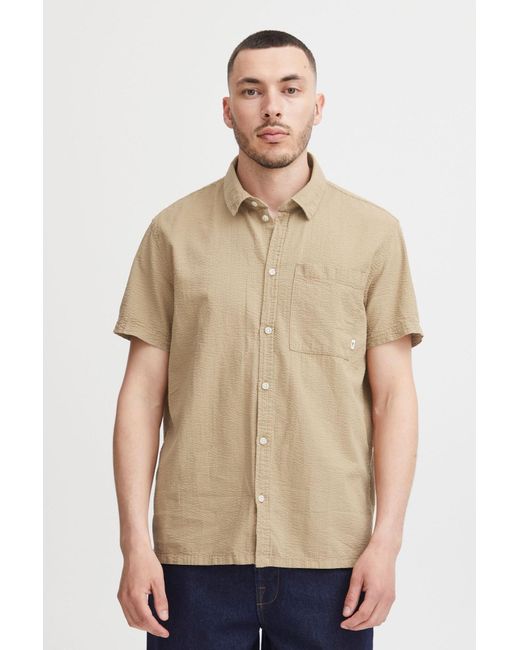 Solid Hemd Frevne in Natural für Herren