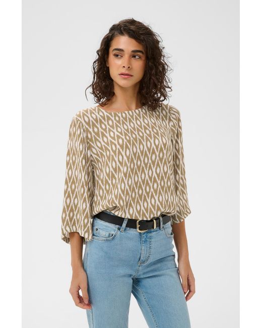 Kaffe Natural Bluse Ebellen Amber