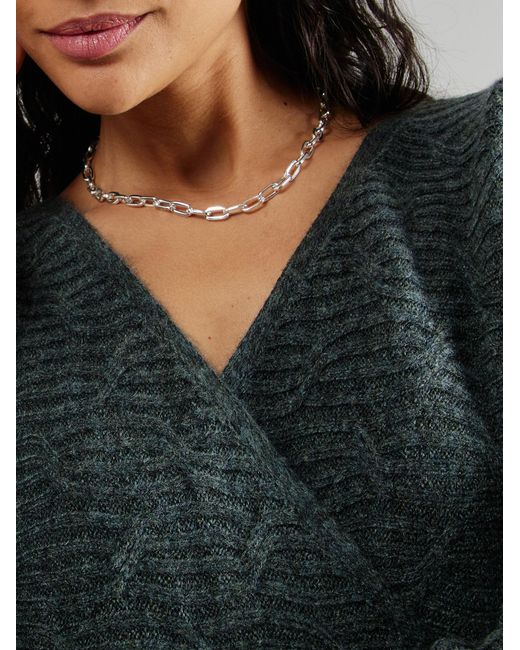 /about You Green Pullover Frederike