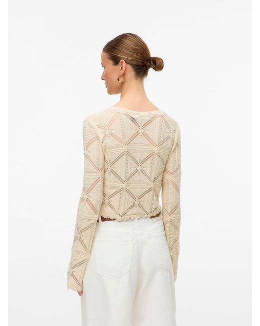 Vero Moda Natural Strickjacke 'Vmlola'