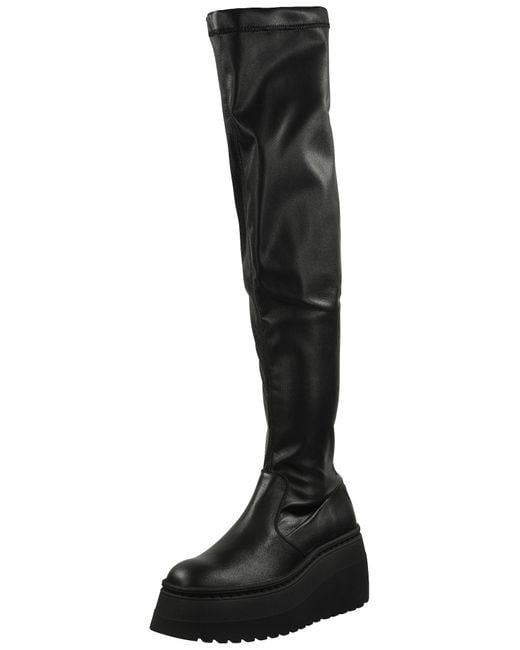Steve Madden Black Overknees