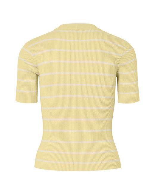 Pieces Yellow Pullover