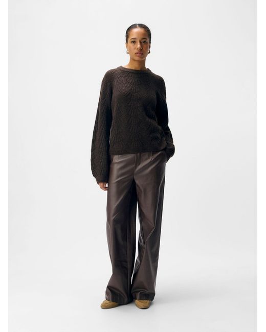 Object Brown Pullover Objflora