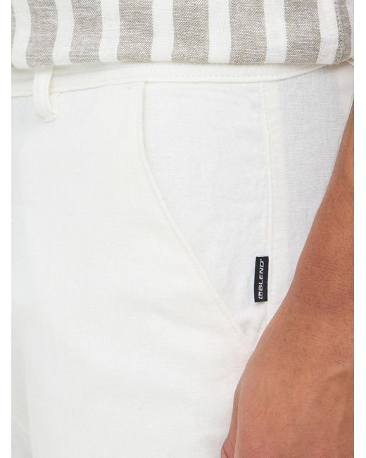 Blend Leinenhose Bhlikan in White für Herren