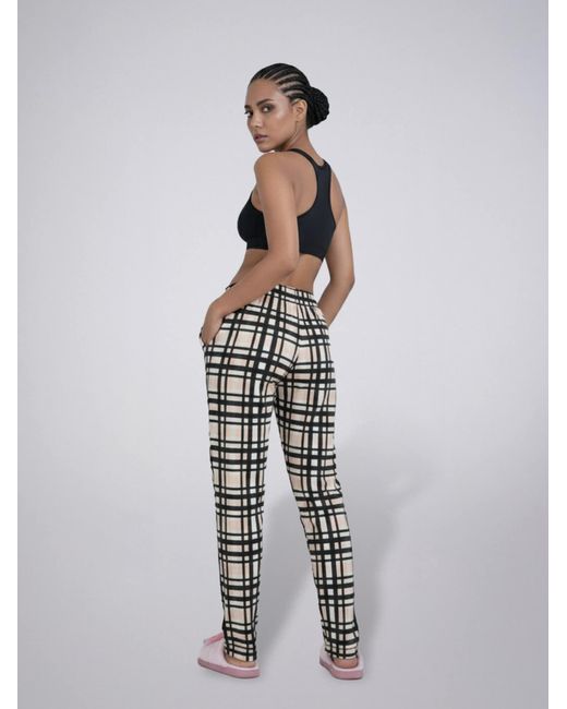 LEAFLETIC Black Pyjamahose