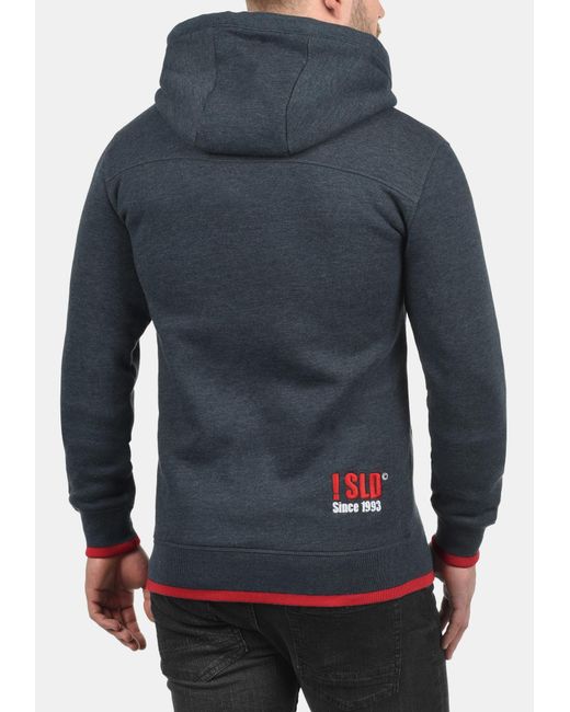 Solid Hoodie 'benjamin hood' in Blue für Herren
