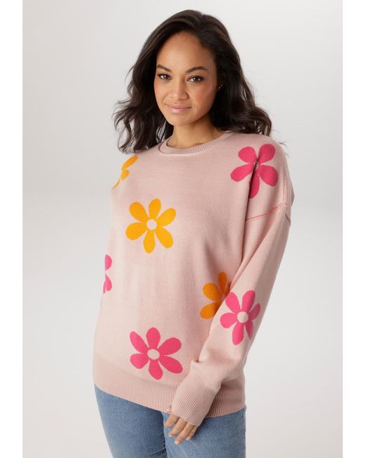 Aniston Pink Pullover