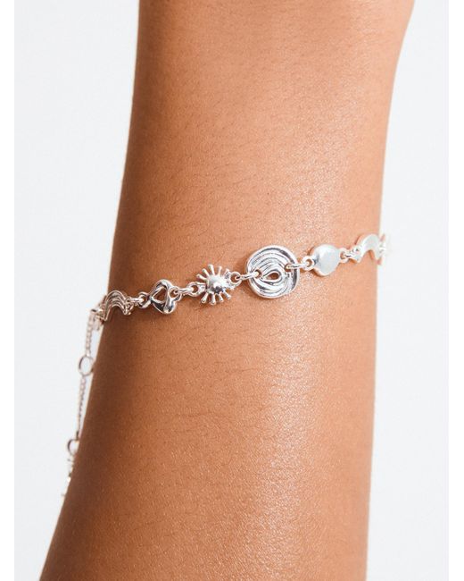 Pilgrim Armband Misha in White für Herren
