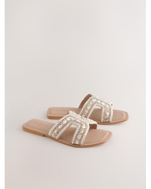 Next White Sandale
