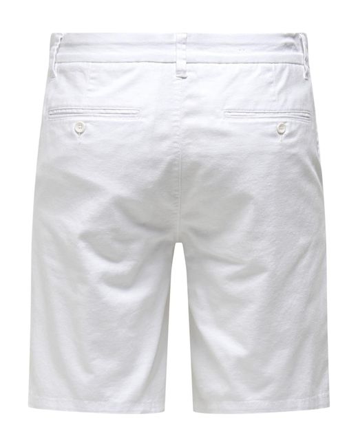 Only & Sons Shorts 'mark' in White für Herren