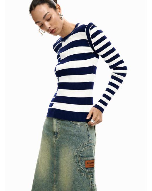 Desigual Blue Pullover