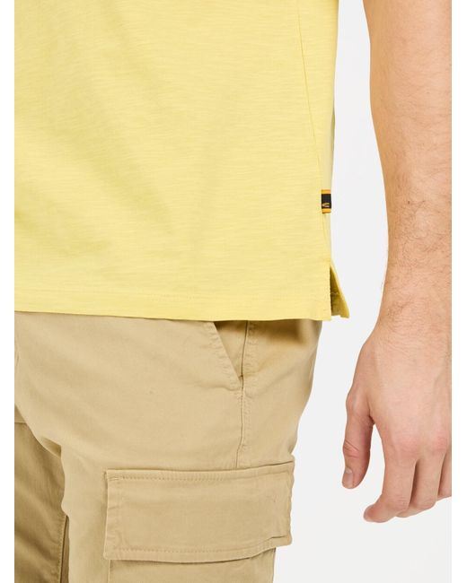 Camel Active Kurzarm Poloshirt Aus Organic Cotton in Yellow für Herren