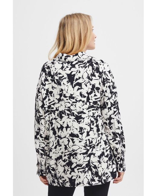 Fransa Black Bluse 'Cina'