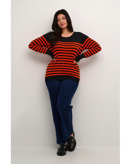 Kaffe Red Pullover Lizzy