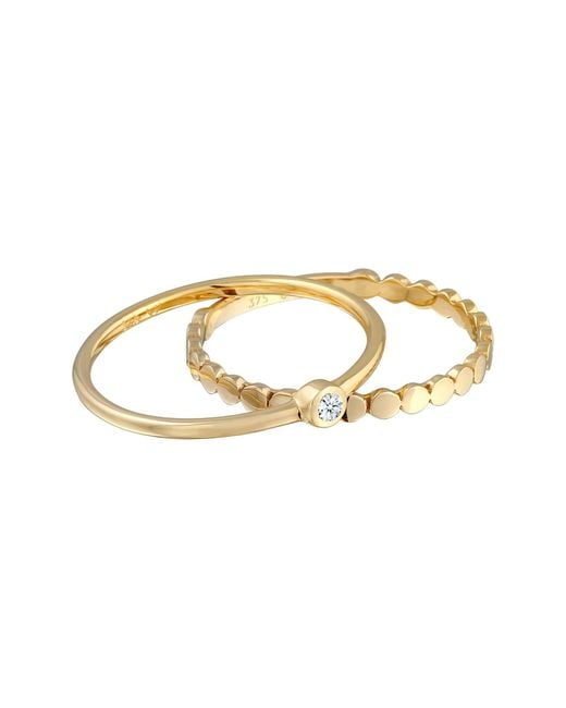 Elli DIAMONDS Metallic Ring Geo