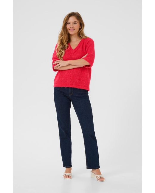 Kaffe Red Pullover Emilie