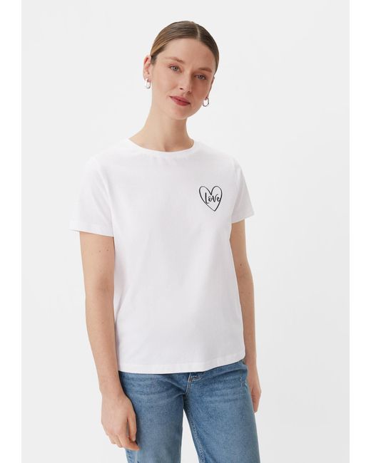 comma casual identity White T-shirt