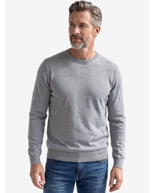 Redmond Pullover Basic in Gray für Herren