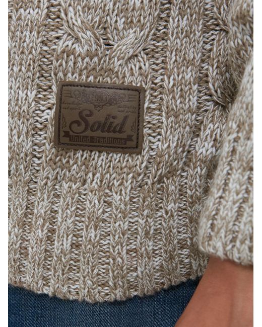 Solid Strickpullover Pankraz in Multicolor für Herren