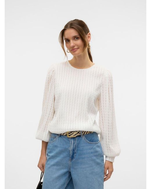 Vero Moda White Bluse 'Vmnomi'